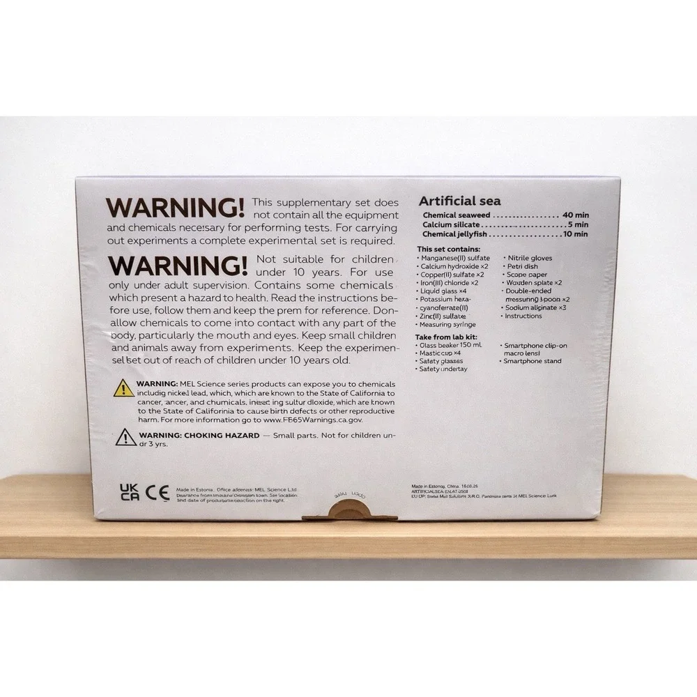 MEL Science Artificial Sea Chemistry Kit 10+ STEM Experiment Set New Sealed